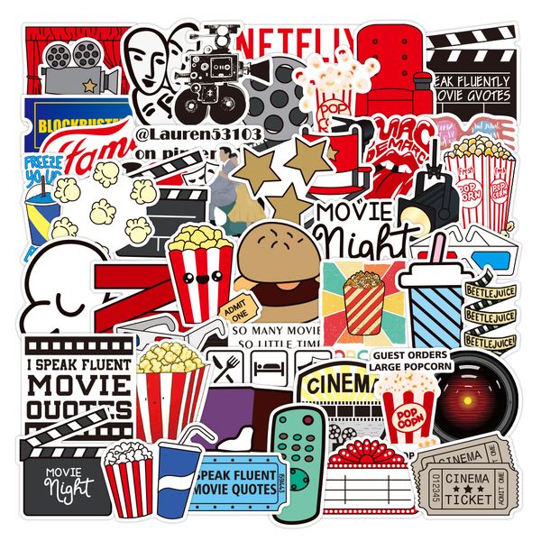 

50pcs/set movie party waterproof stickers to diy lapmotorcycle luggage phone snowboard sticker