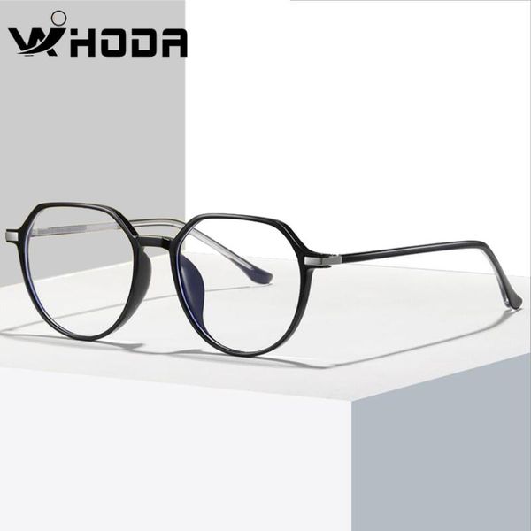 

sunglasses wihoda big size round frame tr90 anti blue ray glasses, blocking for computer glass,suit myopia frames a0614, White;black