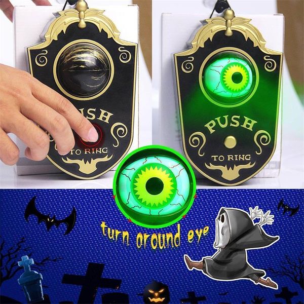

party decoration halloween one-eyed lightup eyeball door bell drop