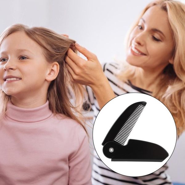 

hair brushes 6pcs anti-static travel combs portable care plastic, Silver