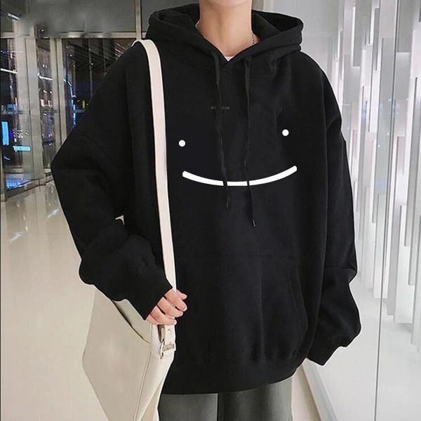 

women's hoodies & sweatshirts dream smp women aesthetic oversized harajuku men/women long sleeve streetwear fashion kpop, Black