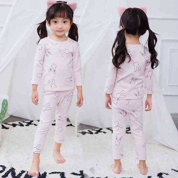 

2021 baby cartoon cotton class a home clothes, White