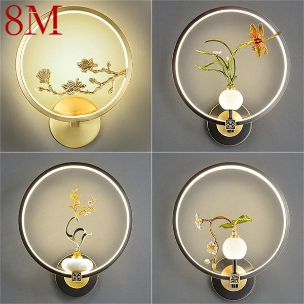

wall lamps 8m indoor brass light sconces jade modern creative fixture decorative for home