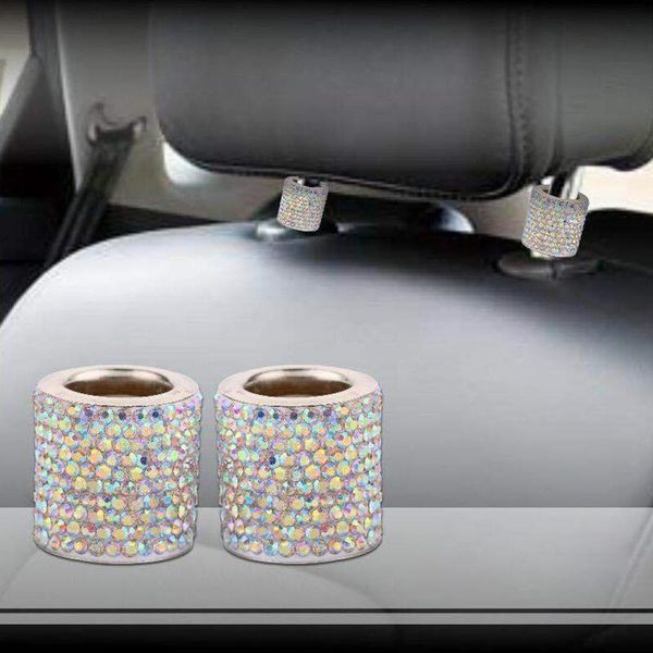 

car seat headrest collar decor car-styling bling icy crystal interior mouldings rod diamond ring 1 piece rhinestone decorations