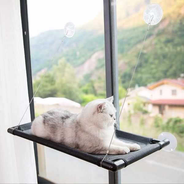 

pet cat hammock for cats hanging beds bearing 20kg window seat bed heavy suction cups comfortable & furniture