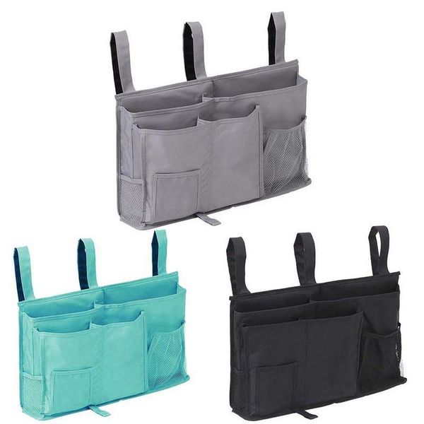 

storage boxes & bins bedside bag oxford cloth hanging bedroom baby bed diaper organizer caddy holder