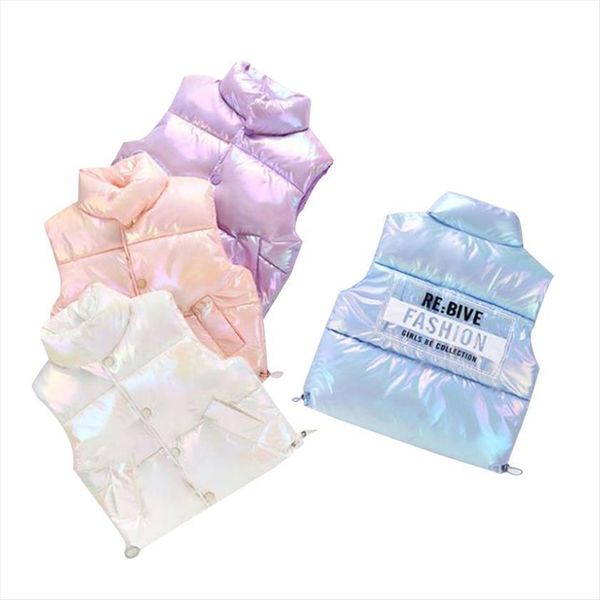 

childrens down cotton vest autumn and winter korean boys girls thickened colorful fashion letter, Camo