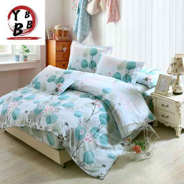 

bedding sets fresh floral /king full twin size cotton bedlinens beautiful flowers duvet cover+fitted sheet+pillow cases