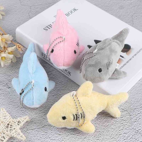

12cm keychain poison shark pop kid's little mini nice marine animals plug toys