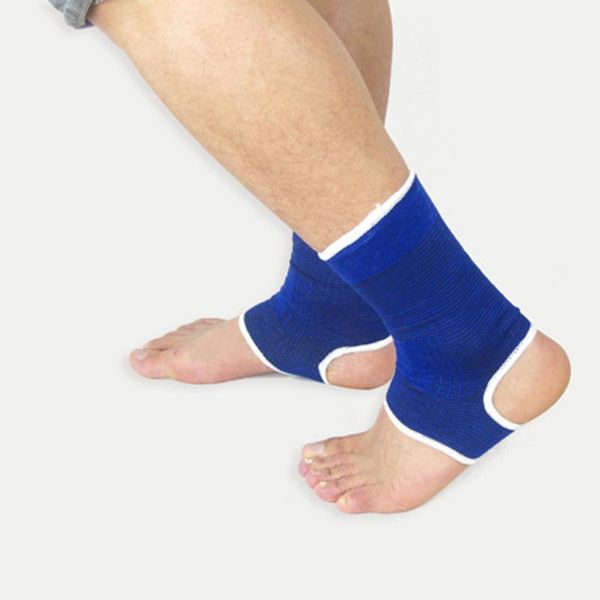 

pair ankle support breathable knitted brace for men women relieve sprain pain bb55, Blue;black