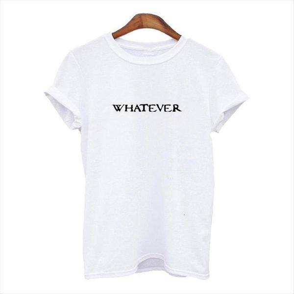 

whatever the letter casual women girl fashionable harajuku graphic, White