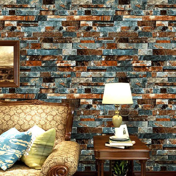 

imitation marble brick wallpaper clothing store restaurant bar cafe cultural