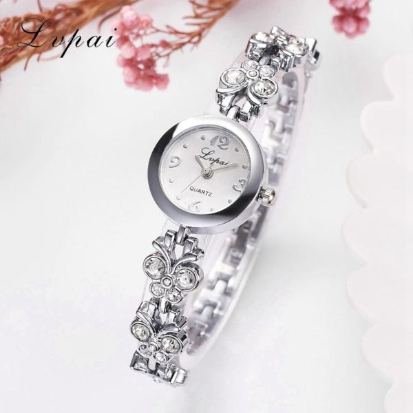 

wristwatches drop bracelet watch fashion women butterfly belt wristwatch ladies sport rose gold quartz relogio feminino, Slivery;brown