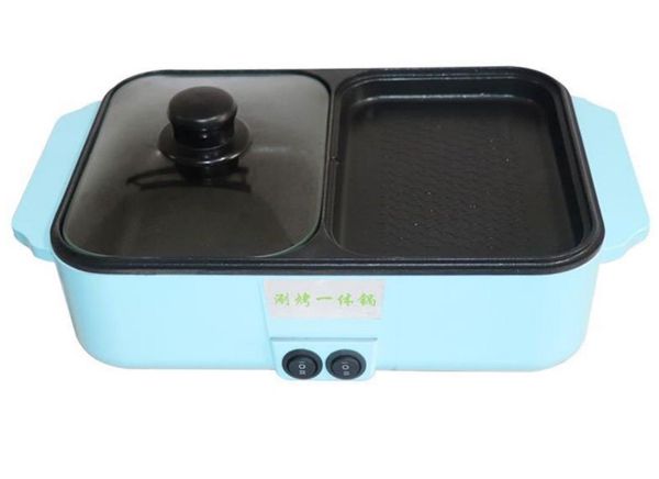 

220v/110v electric pot cooker household multifunctional cake baker furnace barbecue grill with skillets