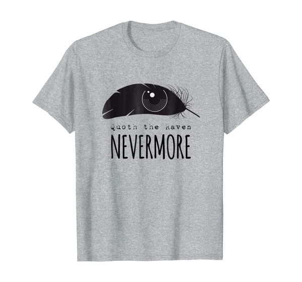 

edgar allen poe the raven nevermore shirts, White;black