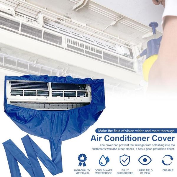 

other household sundries professional air conditioner cleaning cover with drain outlet waterproof dust clean protector bag tools