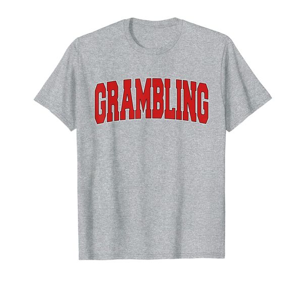 

grambling la louisiana varsity style usa vintage sports t-shirt, White;black
