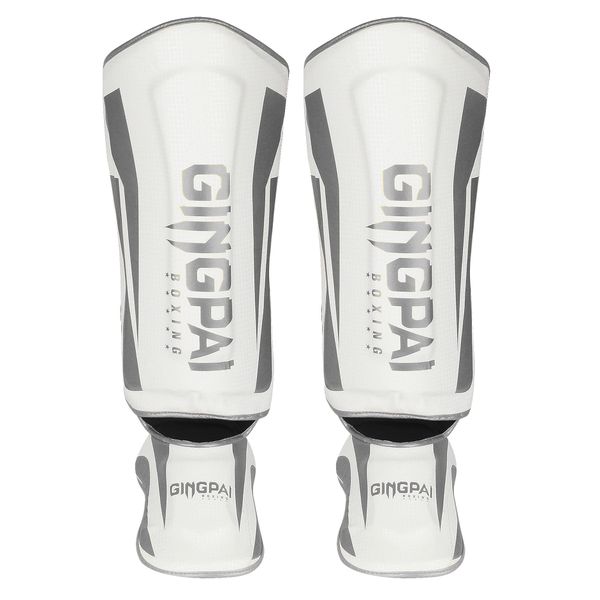 

instep pads mma leg foot guards muay thai kick boxing guard protector black and white s size