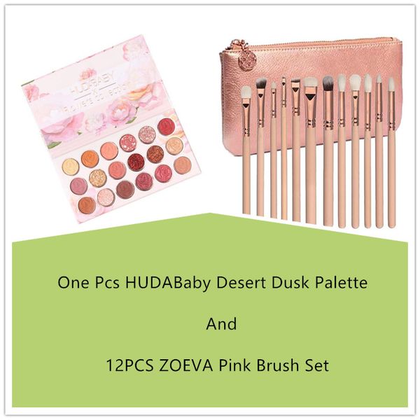 

huda baby the new nude eyeshadow palette blendable, rose gold textured shadows, neutrals smoky multi reflective with professional 12pcs rose
