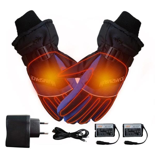 

ski gloves electric heated hand warmer charging heating finger safety constant temperature skiing scooter cycling warm