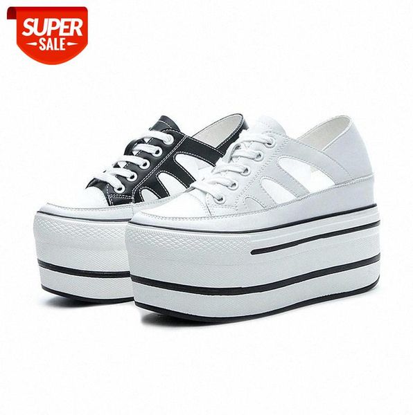 

fujin women's muffin shoes 2021 spring summer low cut fashion breathable white shoes shallow mouth hollow breathable women #uy9o
