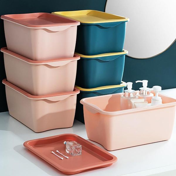 

large capacity cosmetic storage box makeup drawer organizer jewelry nail polish container desksundries boxes & bins