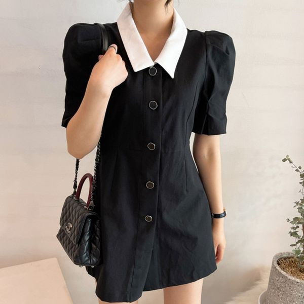 

casual dresses hzirip women's dress for summer, loose-collar women, solid color, slim, casual, ge1z, Black;gray