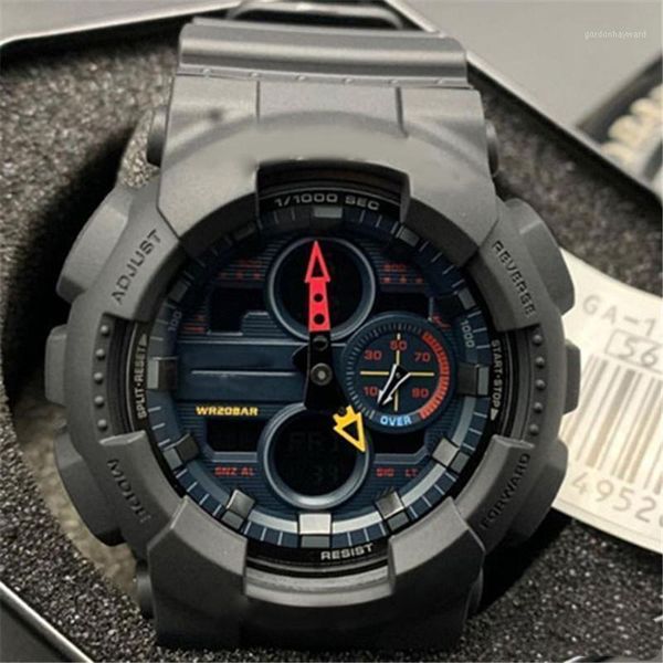 

wristwatches selling sports and leisure 140 watch waterproof quartz men's led solar display automatic hand-raising light, Slivery;brown