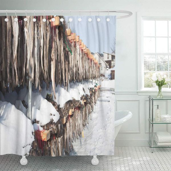 

zhhld shower curtain close white animal braised dried pollack asian cold delicious shower curtains sets with 12 hooks 60 x 72