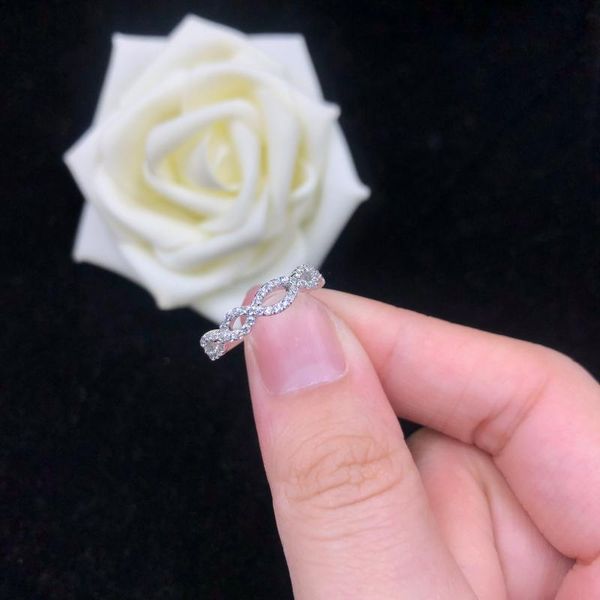 

cluster rings 0.22ct d diamonds ring for women platinum 950 band jewelry pt950 stamped r040, Golden;silver