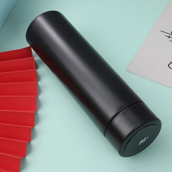 

water bottles 500ml smart thermal bottle vacuum flasks led digital temperature display stainless steel insulation mugs intelligent cups