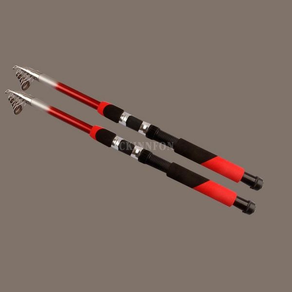 

100pcs/lot 1.8m 2.1m 3.0m 3.6m 4.5m portable fishing rod cnc aluminum pole travel sea spinning boat rods