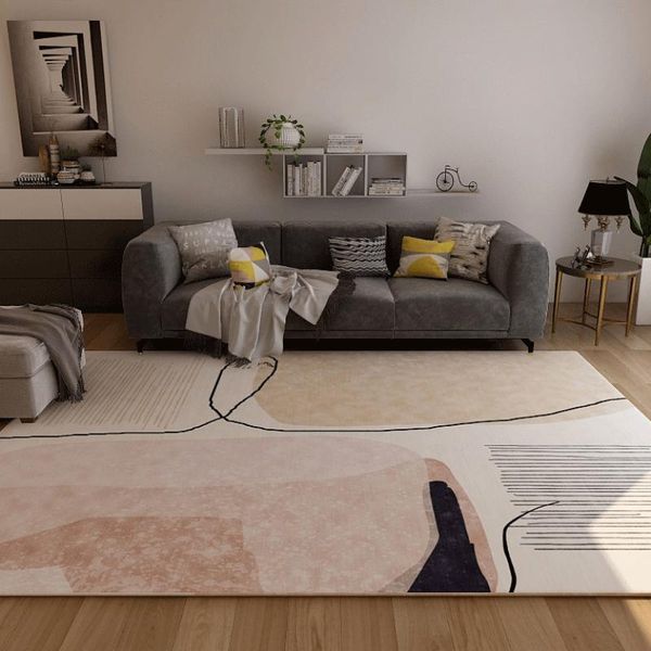 

carpets geometric carpet for living room velvet rug kids bedroom bedside rugs soft square fluffy home sofa table decor mat