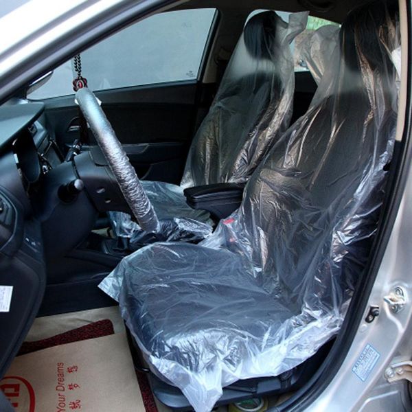 

50pcs/set car repair and maintenance disposable seat protection cover auto plastic accessories interior covers