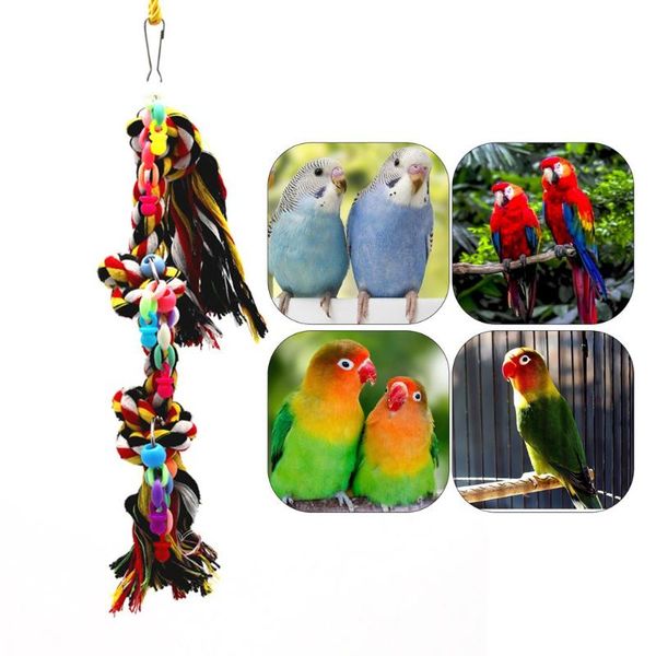 

other bird supplies chewing toy pet rope toys funny cotton parrot bite resistant tearing parakeet training accessories