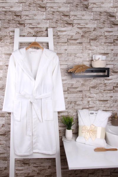 

women's sleepwear microcotton ultra soft white bathrobe, Black;red