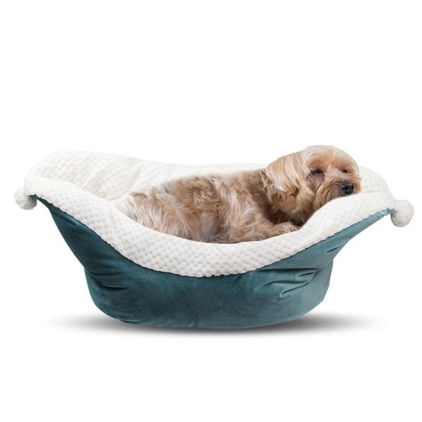 

ferry bed dog cat kennel winter warm sleeping bag soft pet calming long plush super house t portable washable beds & furniture