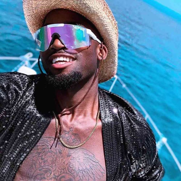 

pit viper flat eyewear tr90 black frame mirrored lens windproof sport fashion polarized sunglasses for man woman uv400, White;black