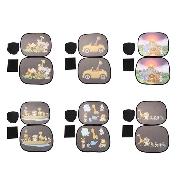 

car sunshade 2pcs sun shade zoo animal window creative design
