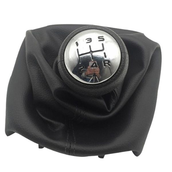 

shift knob 5 speed gear with collars lever dust anti-dust cover for 207 307 cc 308