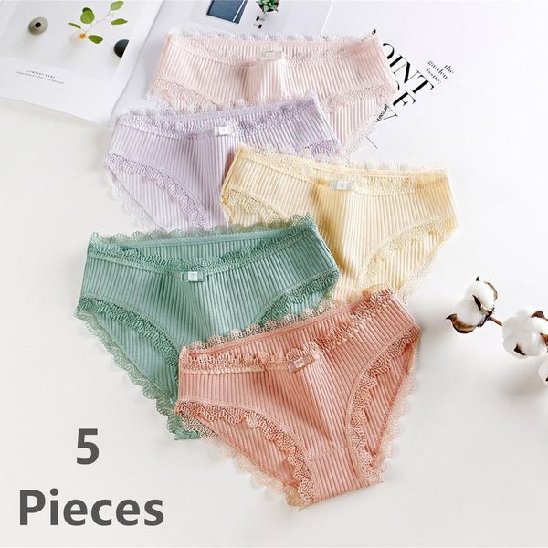 

women's panties xl plus size cotton underwear women lace girl briefs purchased goods, Black;pink