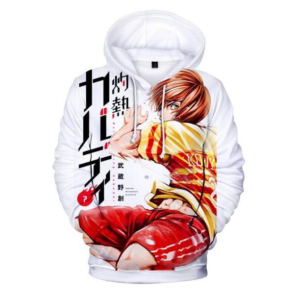 

men's hoodies & sweatshirts burning kabaddi hoodie 3d sweatshirt anime clothes tracksuit harajuku boy kids autumn oversized, Black