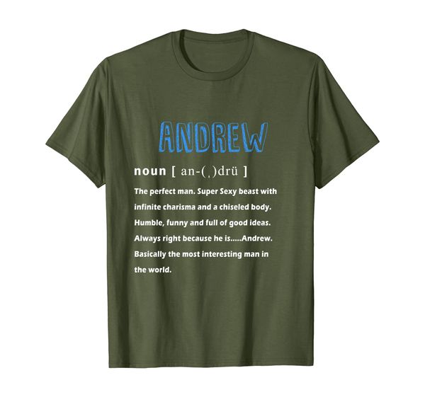 

andrew t shirt - definition of the name andrew novelty shirt, White;black