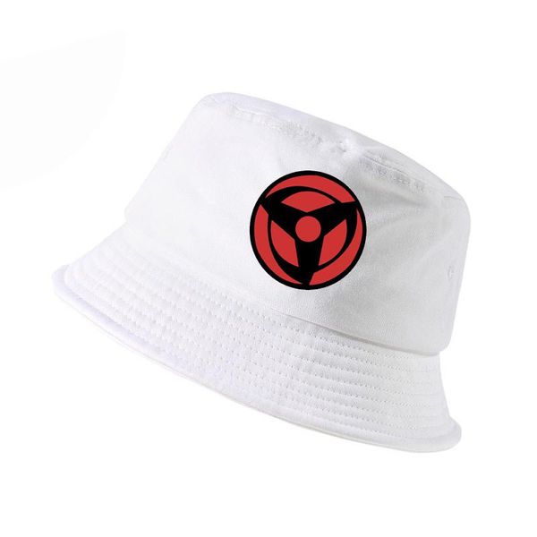 

cloches uchiha obito kakashi sharingan dad hat 100% cotton bucket hats naruto print panama anime lovers fisherman caps, Blue;gray