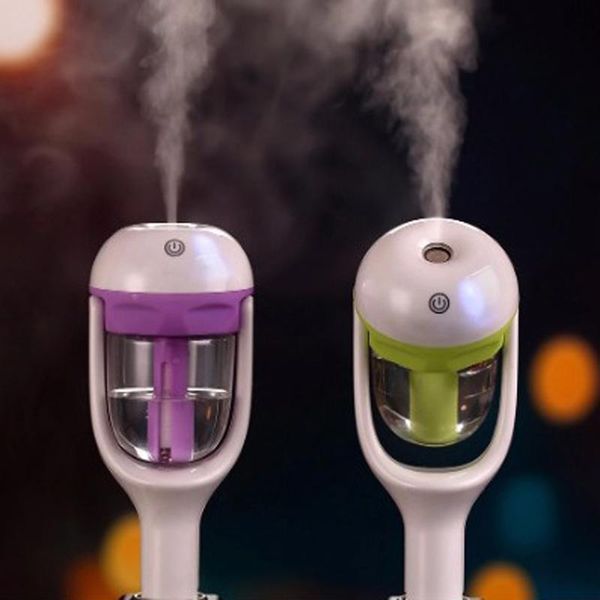 

humidifiers 50ml mini 12v car humidifier air purifier aroma diffuser essential oil humidificador auto mist maker fogger