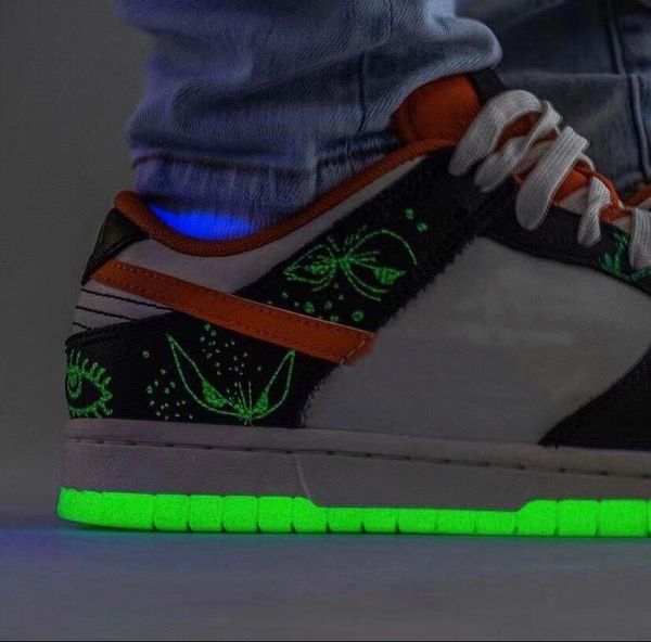 

sneakers low pro halloween luminous shoes dunk shadow sb trd qs chunky dunky skateboard chicago travis scotts university women men dd3357, Black