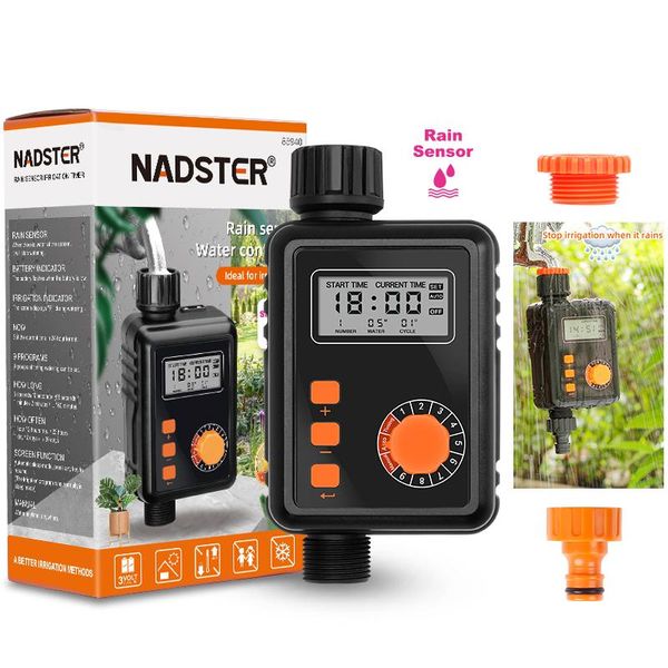 

watering timer waterproof home garden irrigation water controller automatic system with rain sensor equipments