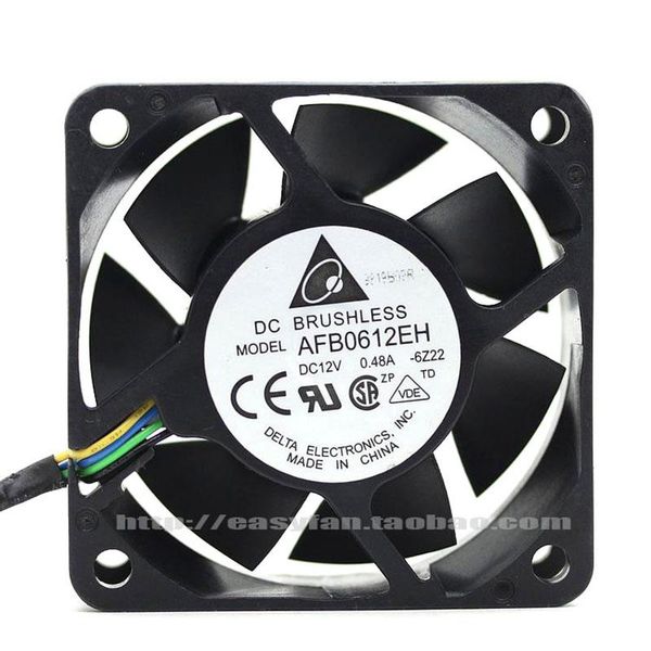 

fans & coolings delta afb0612eh -6z22 6cm 0.48a 6025 pwm adjustable speed double ball fan 60*60*25mm cooling cooler