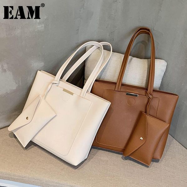 

evening bags [eam] high capacity pu leather crossbody for women 2021 summer shoulder handbags and purse female travel tide bag hn617