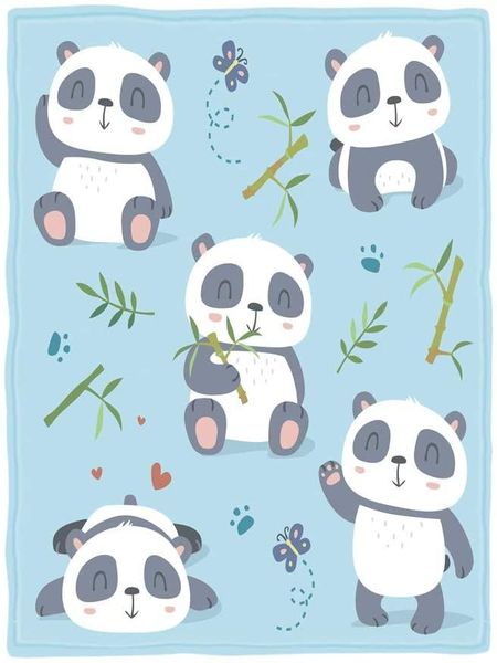 

blankets fleece throw blanket super soft cozy lightweight comfort warm for sofa bed couch panda